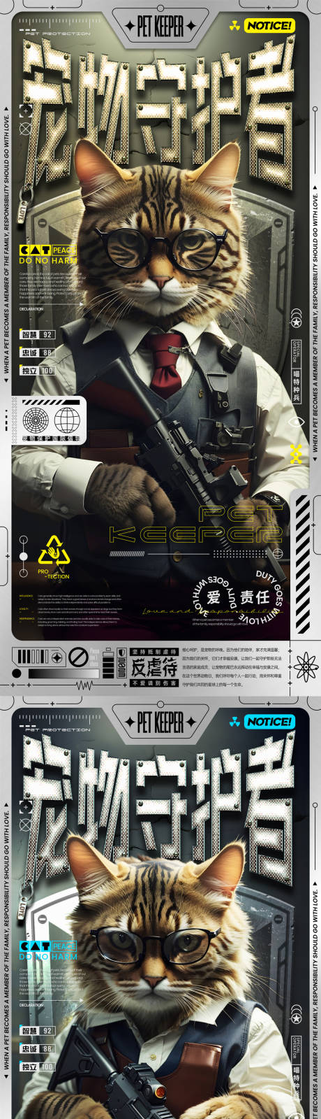 源文件下载【享设计】搜索编号：87260020187452576【宠物守护者角色海报】
