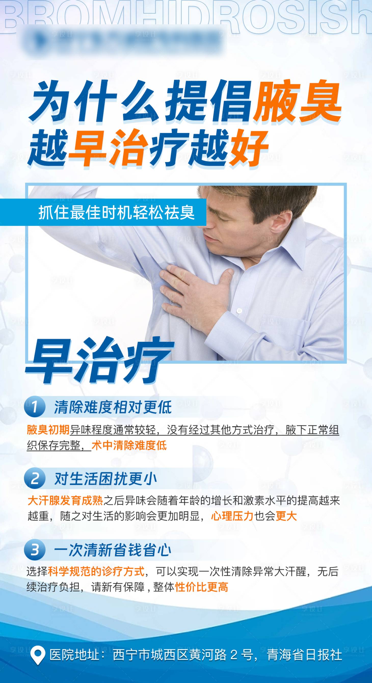 源文件下載【享設計】搜索編號：97140020258661515【腋臭科普海報】