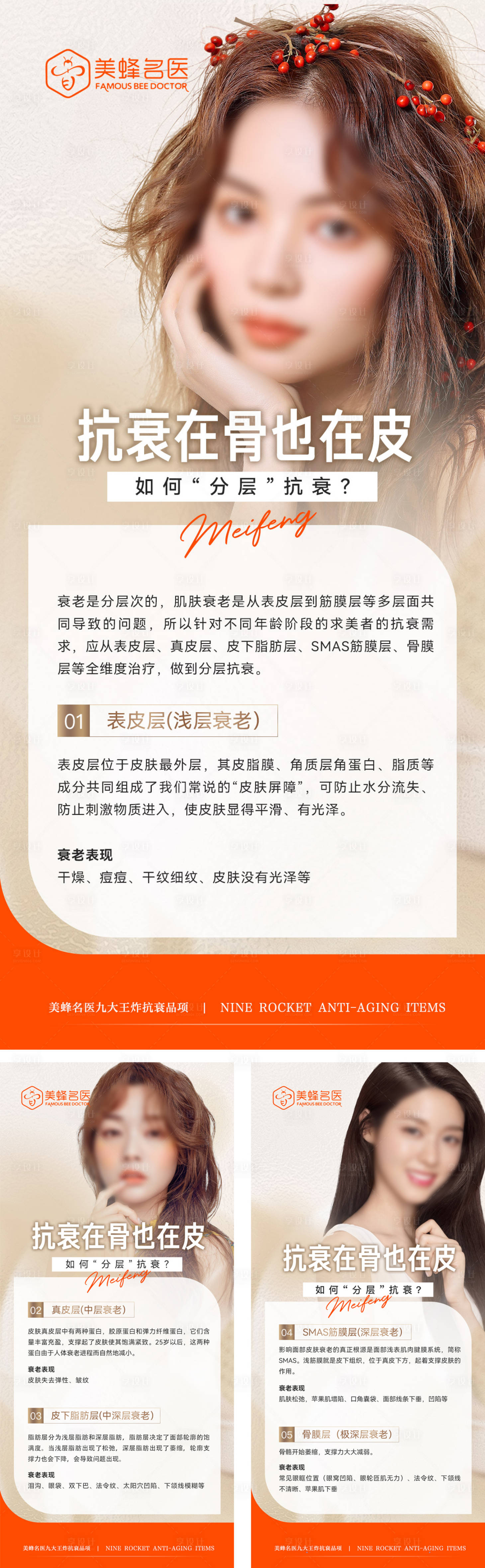 源文件下載【享設計】搜索編號：71880020670516910【醫美抗衰小知識海報】