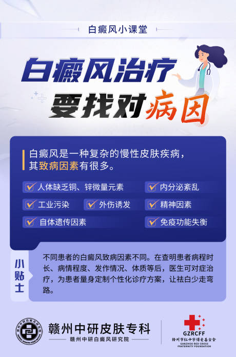 源文件下载【享设计】搜索编号：59560020375531262【白癜风科普海报】