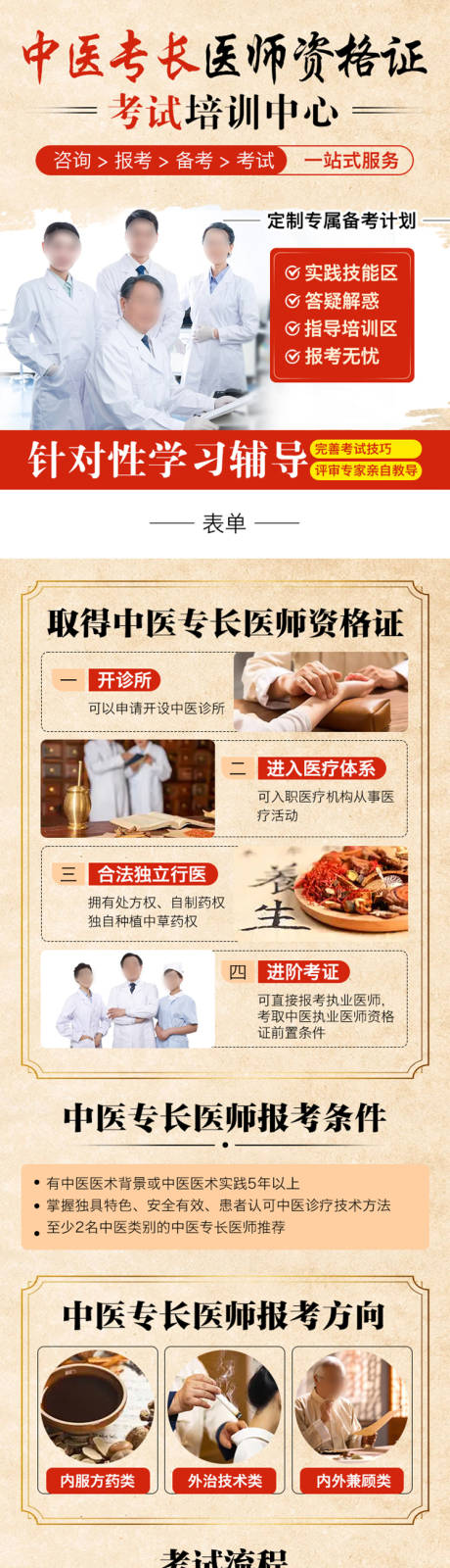 中医教育培训详情页