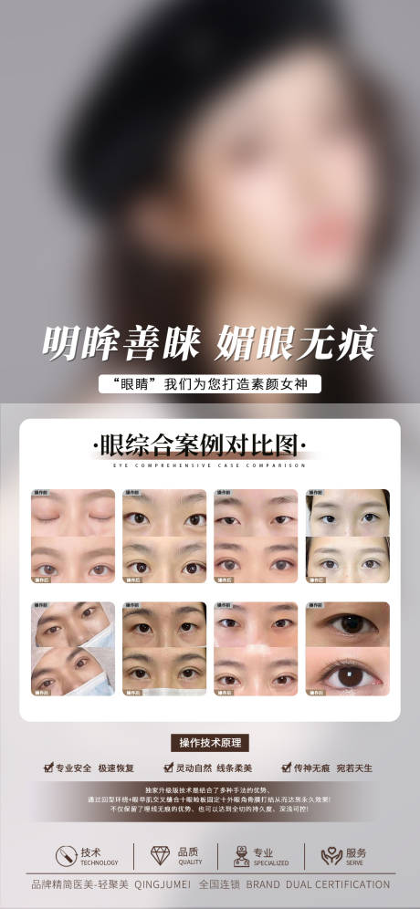 源文件下载【享设计】搜索编号：66370020561497601【医美案例对比图海报】