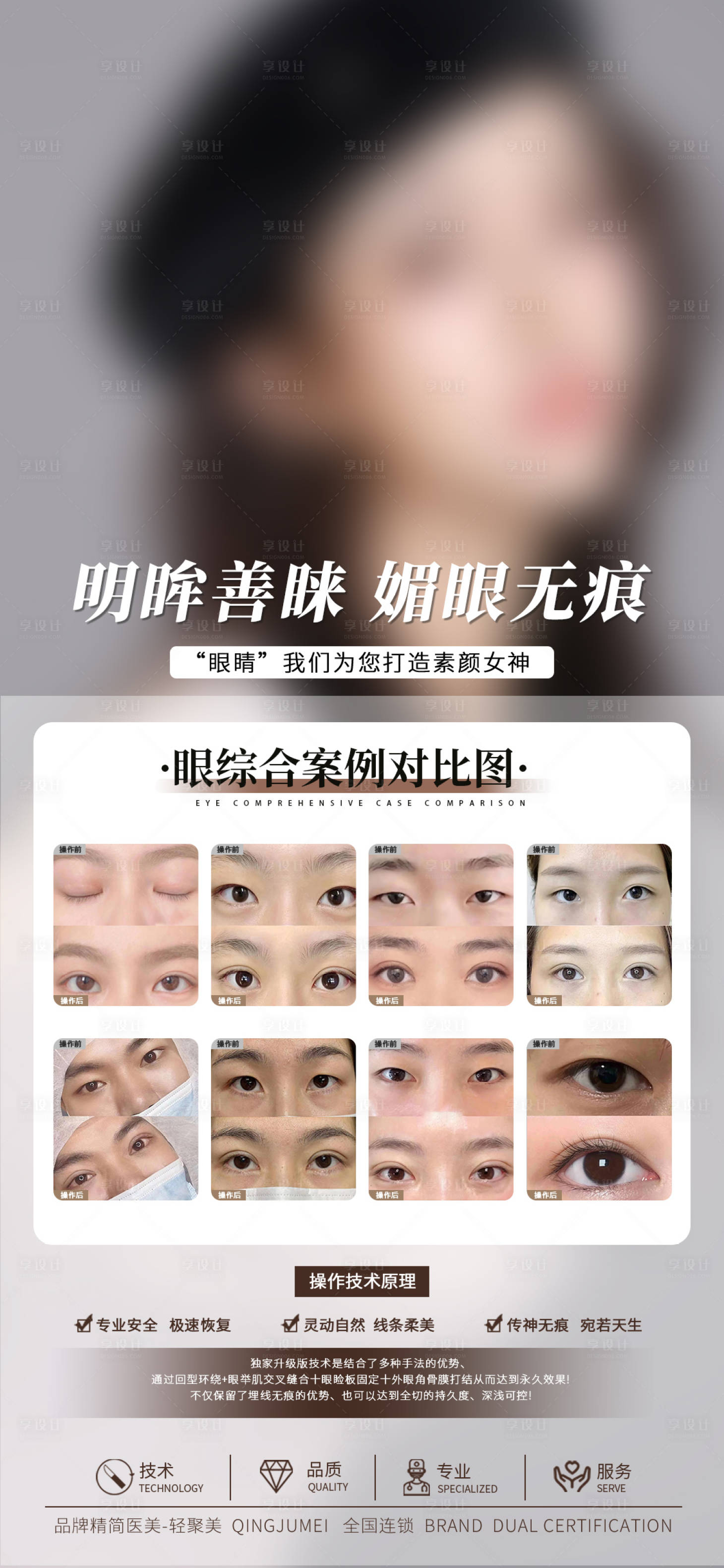 源文件下载【享设计】搜索编号：66370020561497601【医美案例对比图海报】
