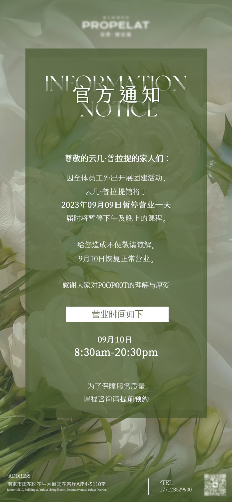源文件下载【ins风官方通知海报】编号：13420020403829681