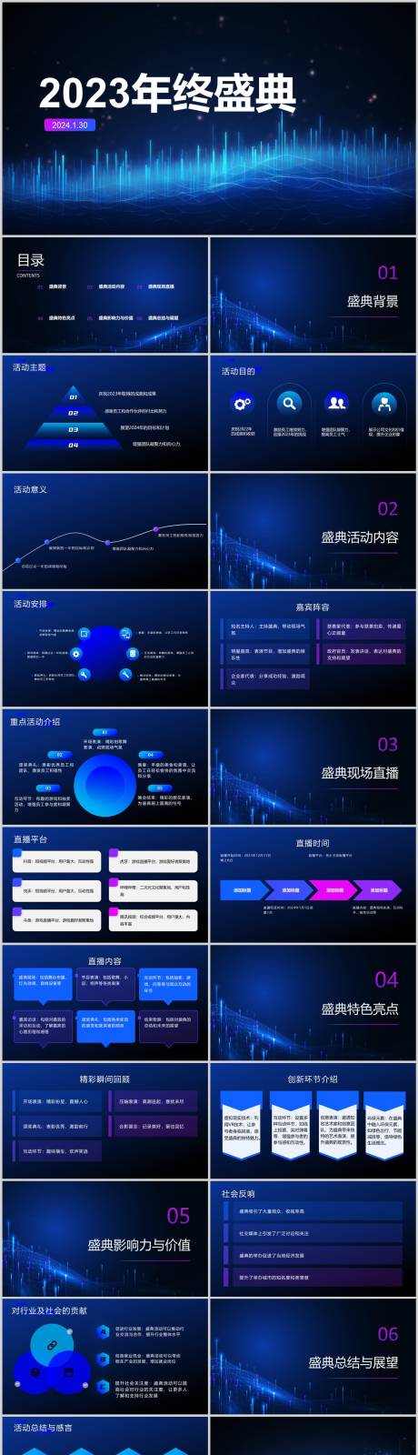 源文件下載【享設計】搜索編號：16710020362573906【2023年終盛典模板PPT】