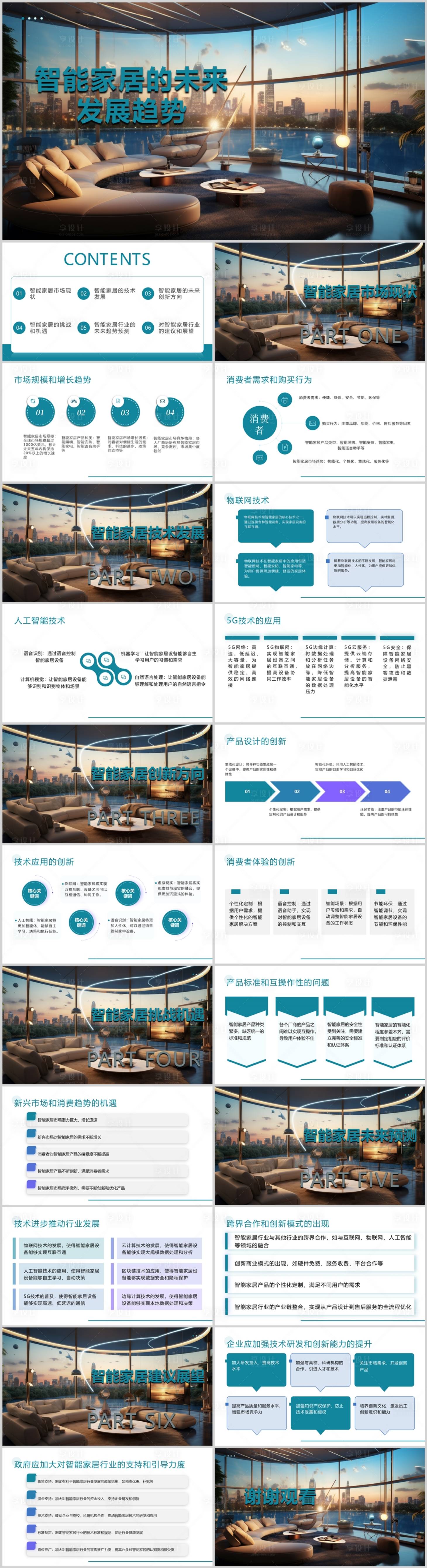 源文件下載【享設計】搜索編號：20220020469093587【智能家居的未來發展趨勢PPT】