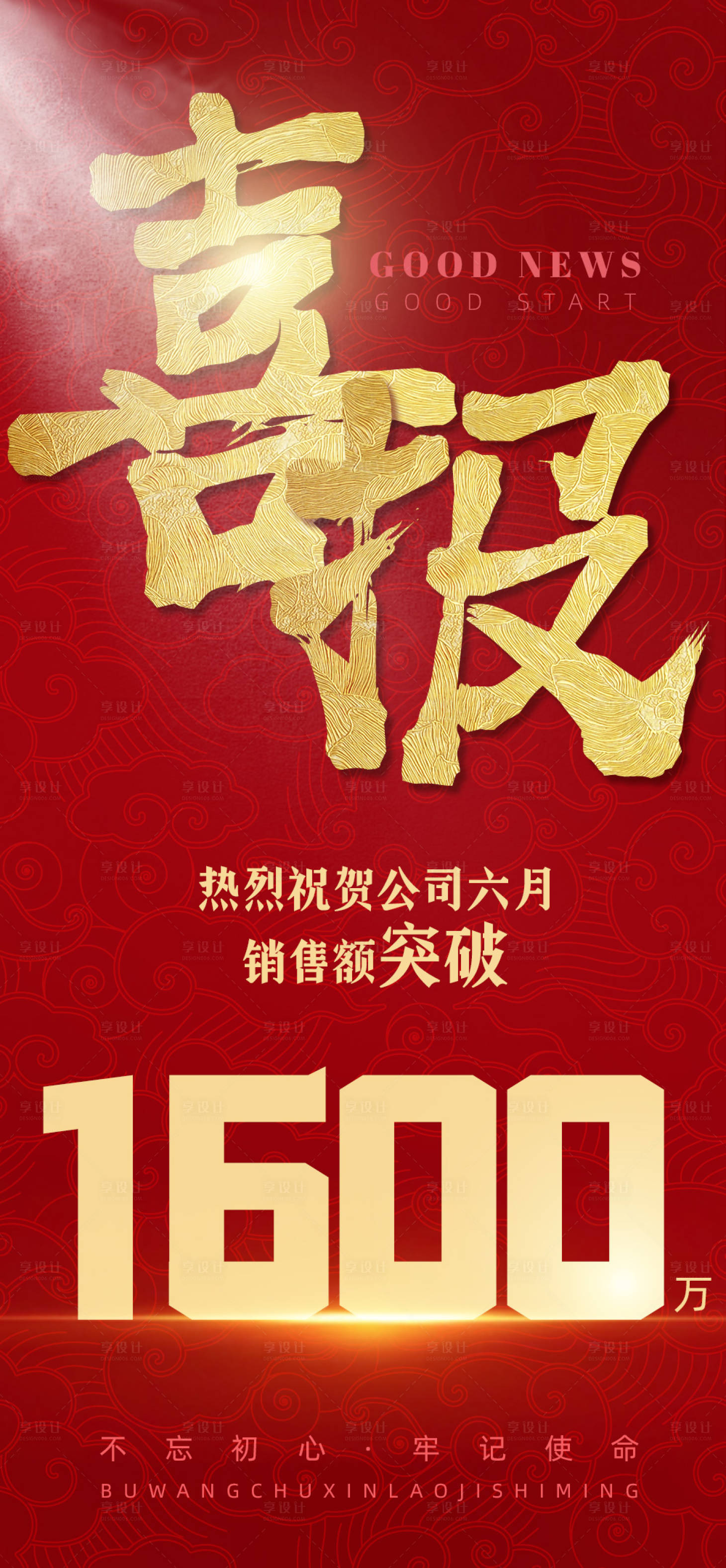 源文件下载【享设计】搜索编号：82160020674735385【红色中国风喜报战报海报】