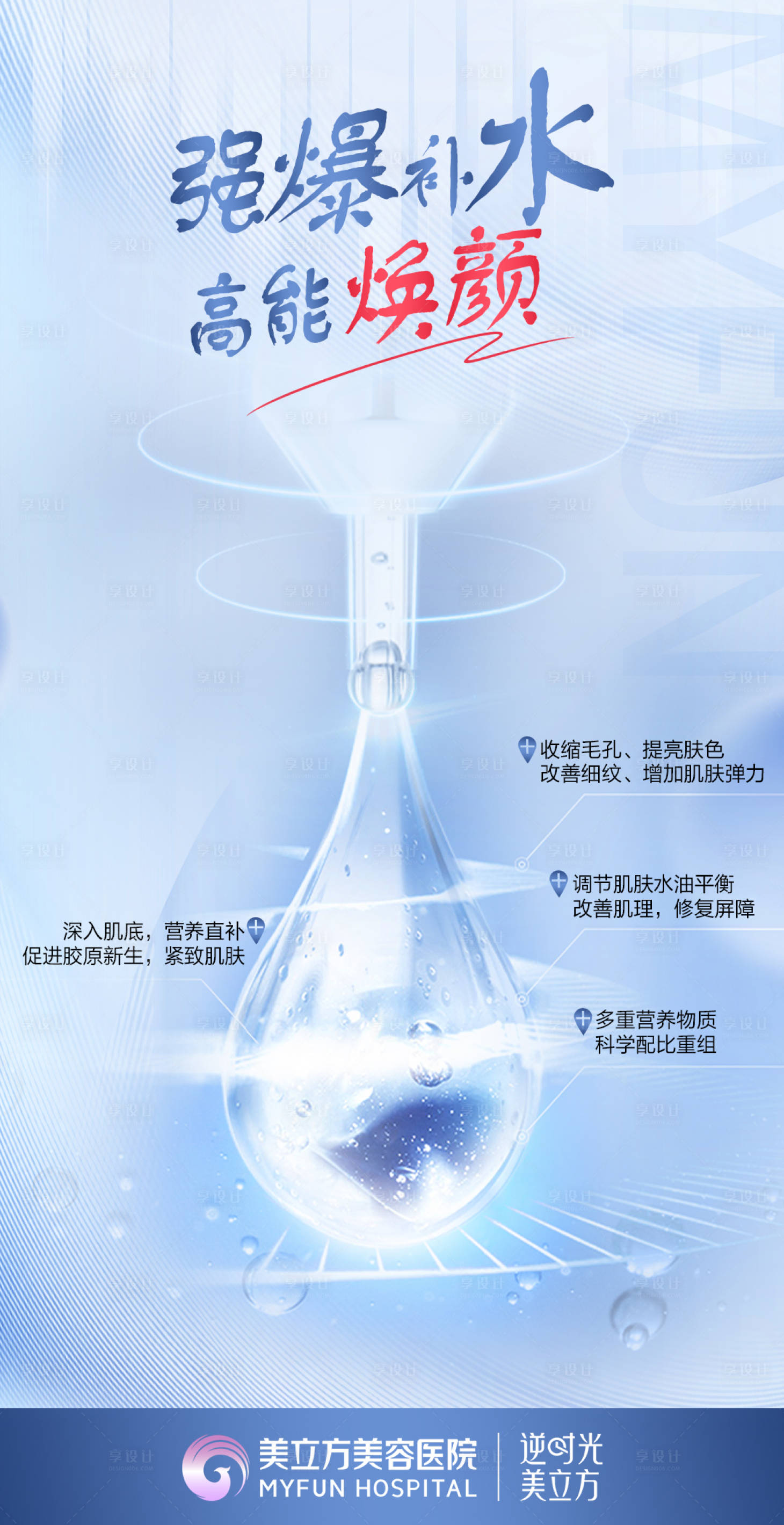 源文件下载【医美补水水滴抗衰细胞结构图】编号：18730020674225422
