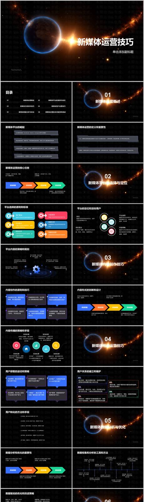 源文件下载【新媒体运营技巧PPT】编号：20231119161421176