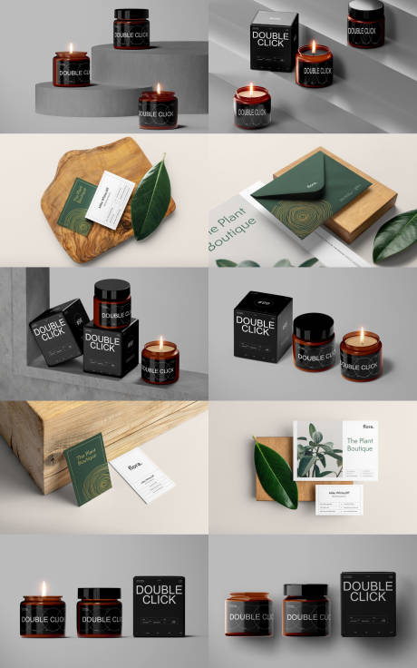 源文件下载【高级质感香薰名片LOGO展示样机】编号：76710020202327109
