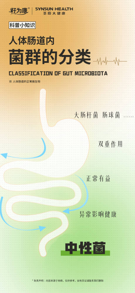 源文件下载【享设计】搜索编号：35580020648324220【人体肠道益生菌海报】