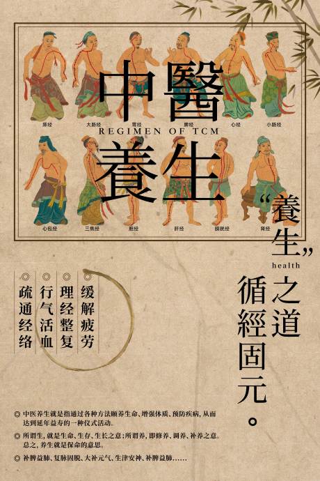 源文件下載【享設計】搜索編號：13230020447464536【中醫養生海報 】