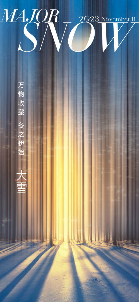 源文件下载【大雪海报】编号：82570020471337173