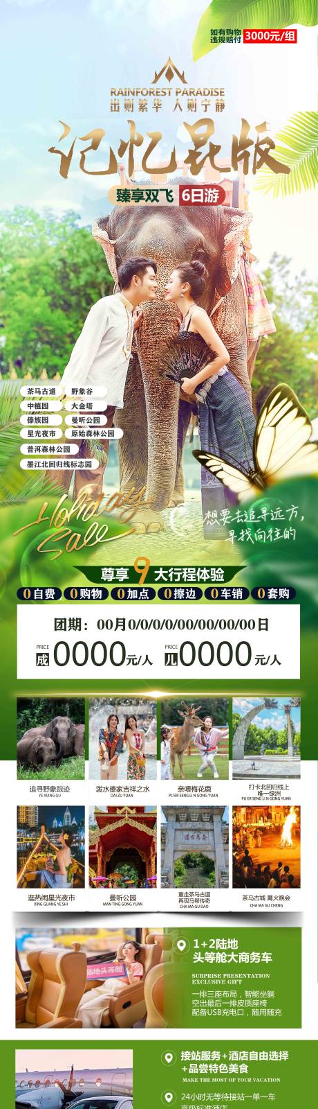 源文件下载【昆明西双版纳旅游海报】编号：79350020210492439