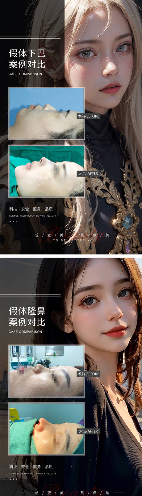 源文件下載【享設計】搜索編號：22010020250434853【醫美案例模板對比海報】