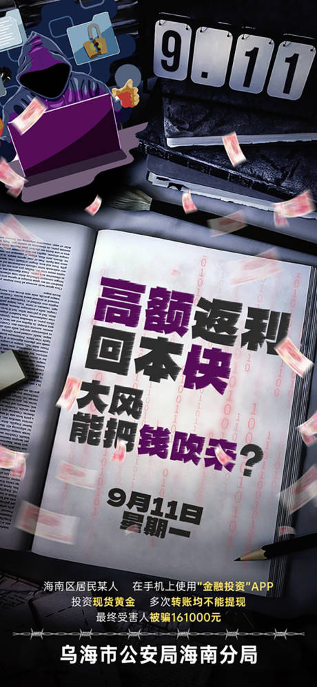 源文件下载【反诈海报 】编号：14560020370899184