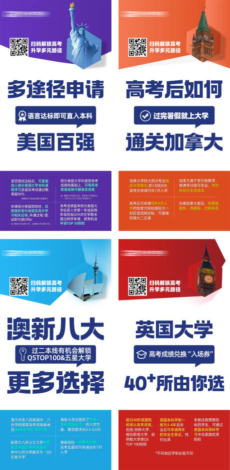 源文件下载【留学教育招生海报】编号：55000020137338683