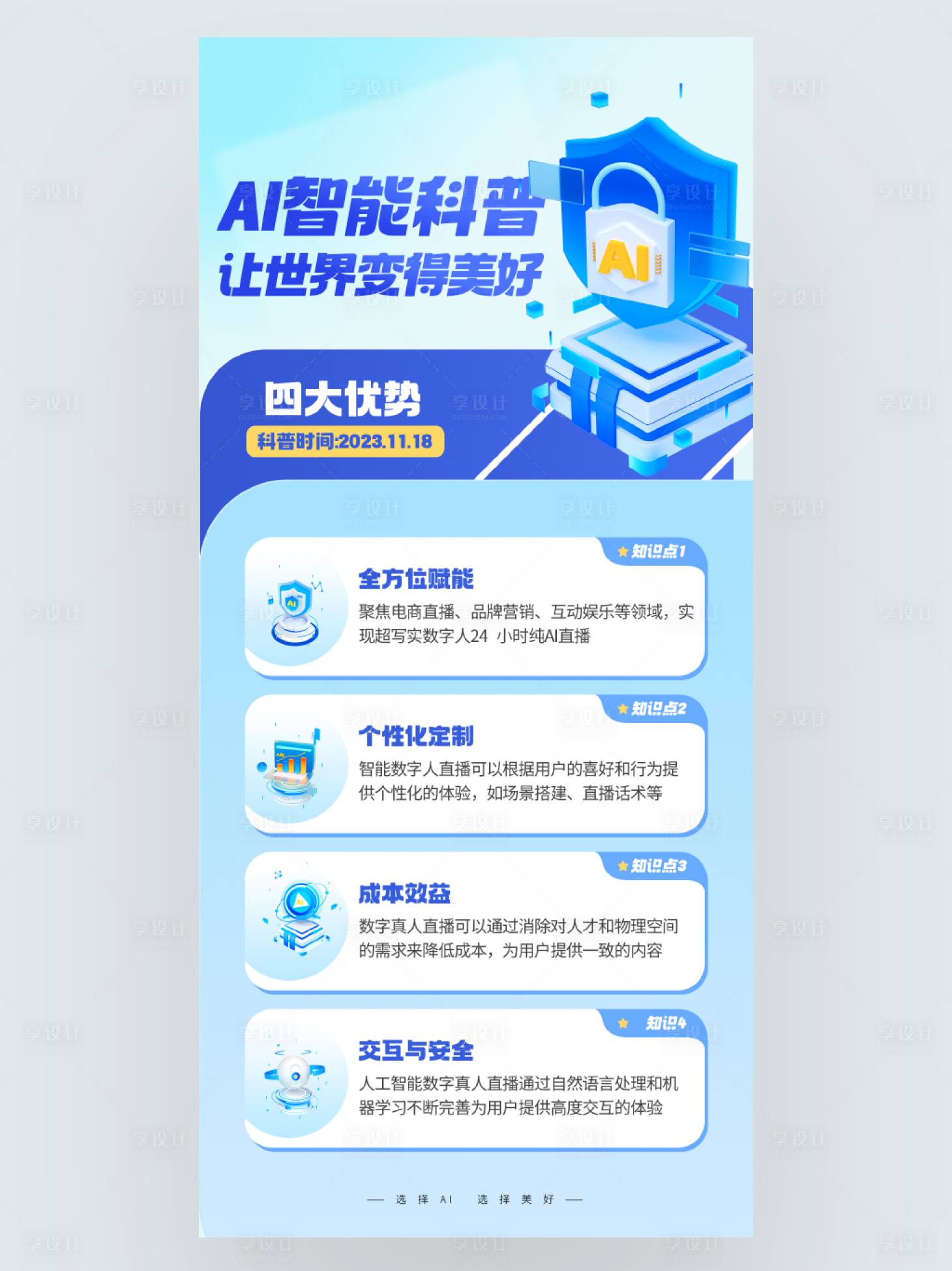 源文件下载【享设计】搜索编号：51630020410245030【AI智能科普海报】