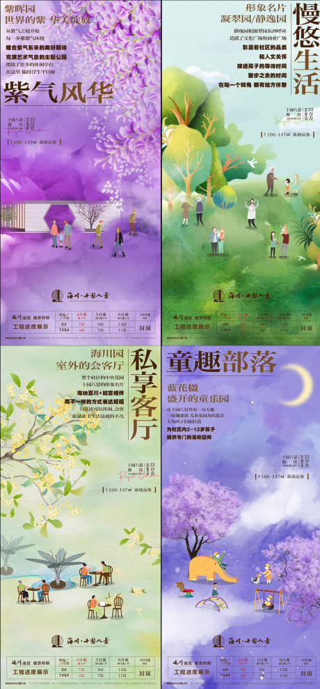源文件下载【享设计】搜索编号：76350020192919679【概念景观价值点系列海报】