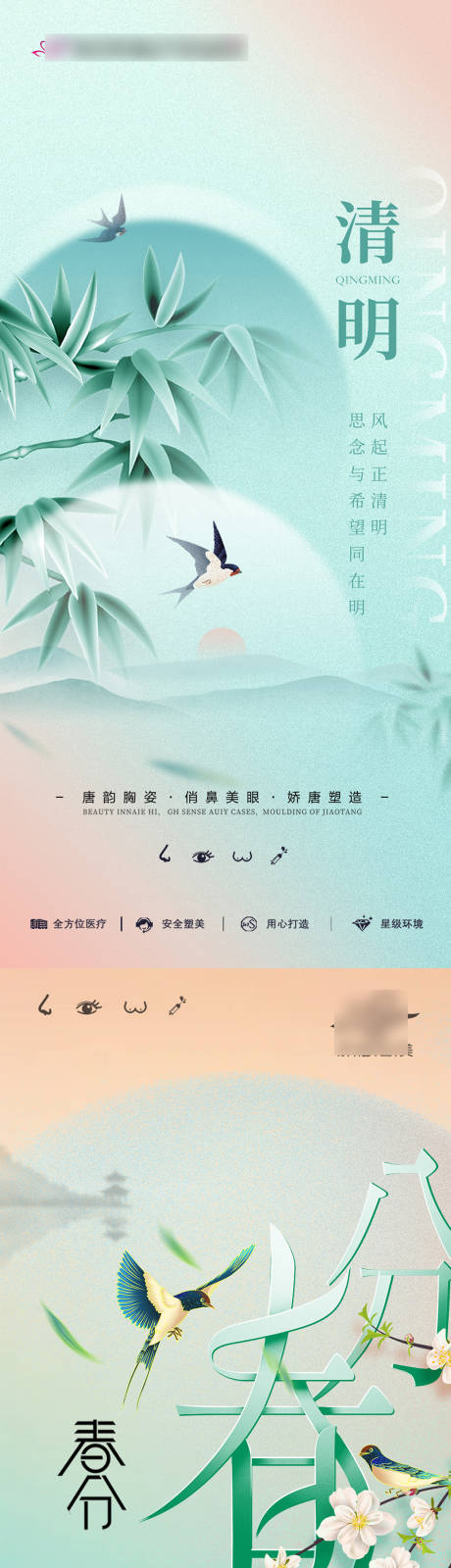 源文件下载【医美清明春分海报】编号：41090020477767610