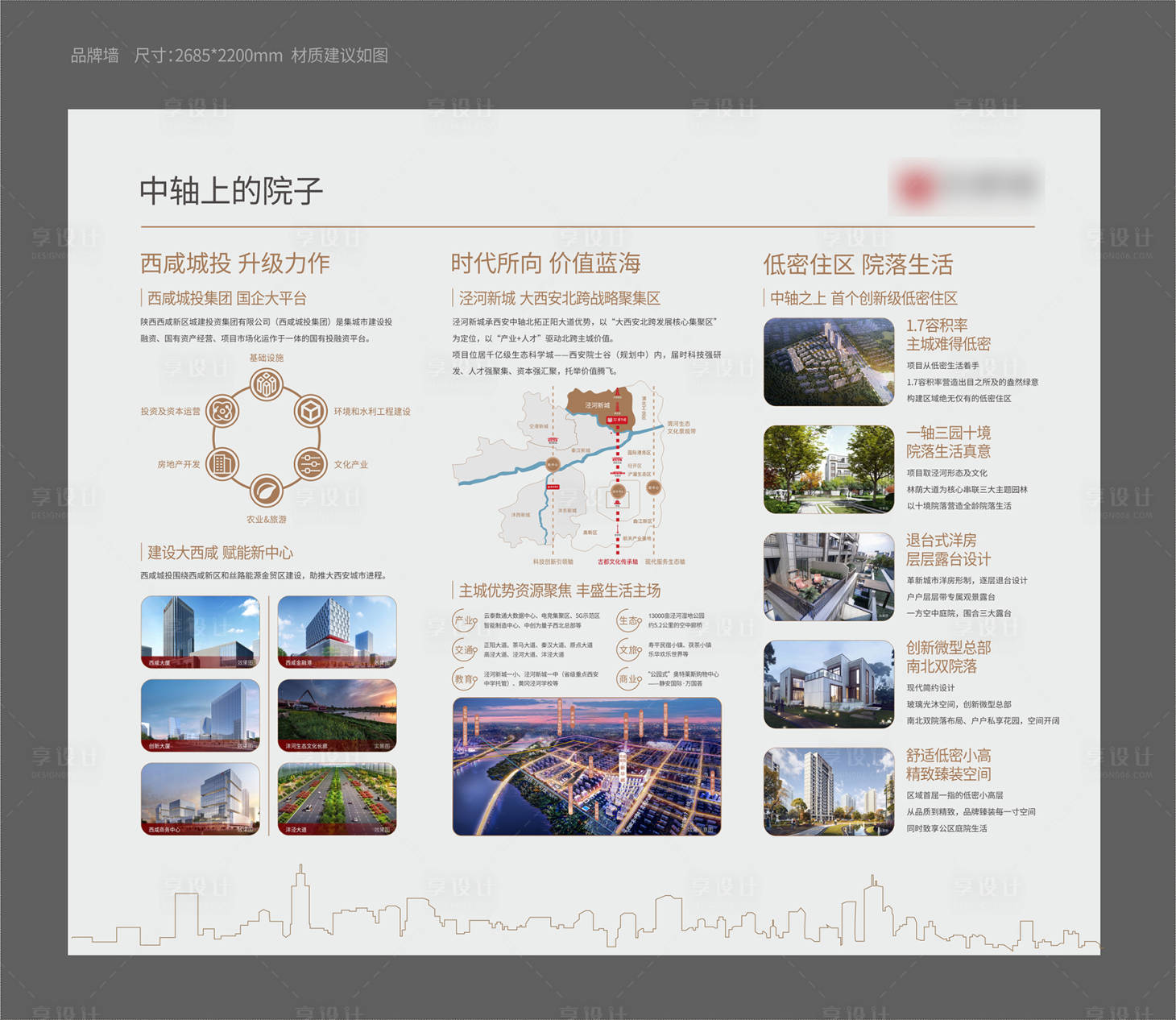 源文件下载【享设计】搜索编号：99040020388754604【地产别墅院子品牌墙文化墙】