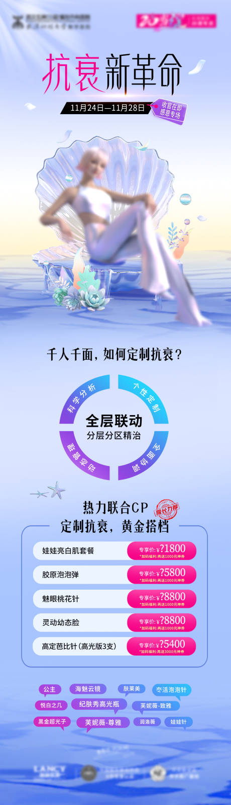 源文件下载【享设计】搜索编号：62210020602394336【抗衰宣传长图】