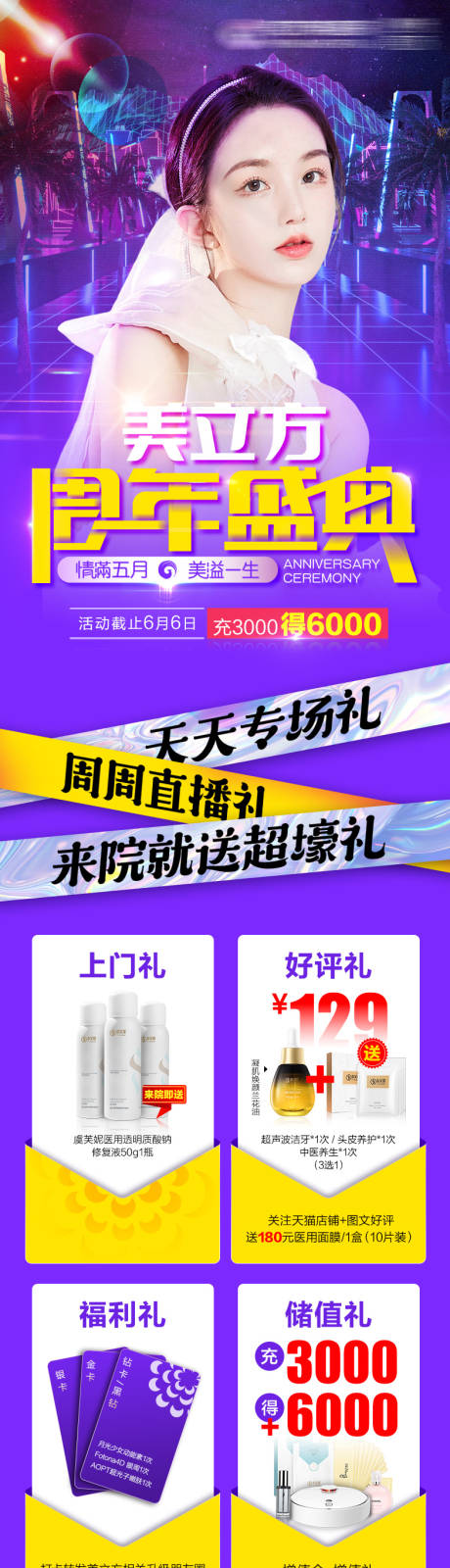 源文件下載【醫美周年慶長圖】編號：80630020494005761