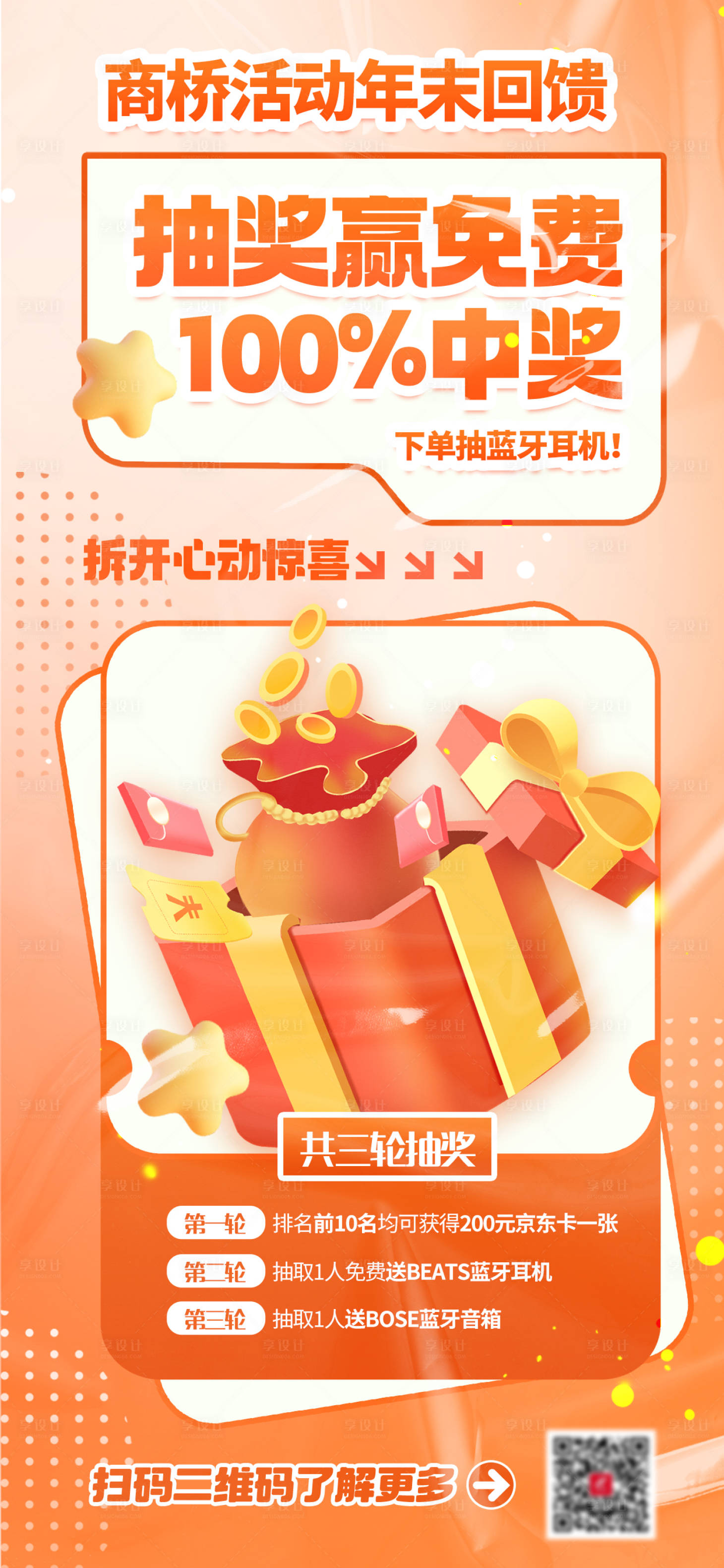 源文件下載【享設計】搜索編號：74020020680222798【抽獎活動免單海報】