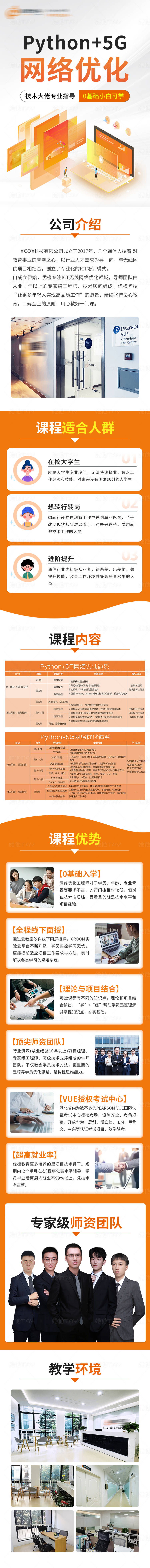 编号：20231122103719105【享设计】源文件下载-python课程培训招生长图海报