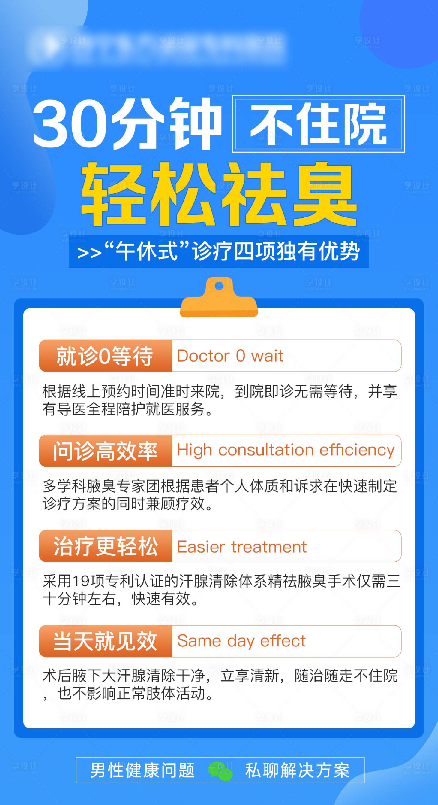 源文件下载【享设计】搜索编号：28250020298485646【30分钟轻松祛臭海报】