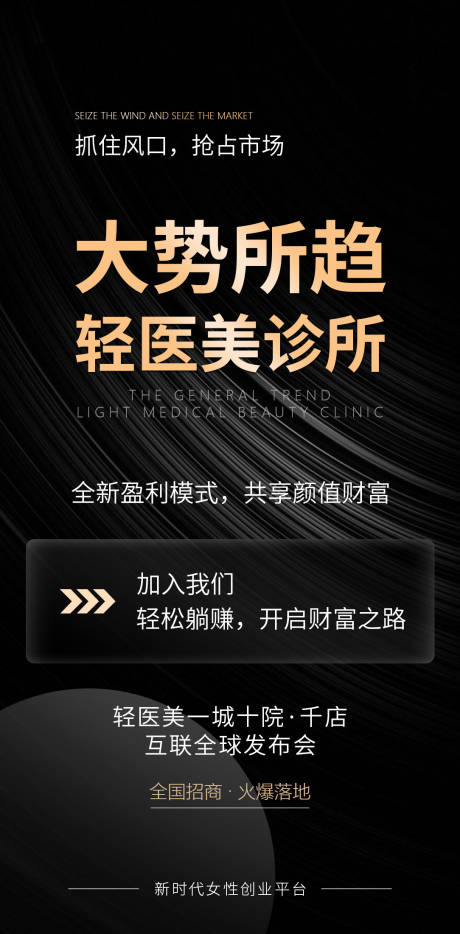 源文件下载【大势所趋黑金海报】编号：20231129133344386