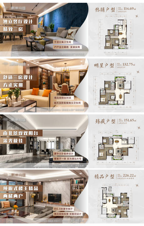 源文件下載【房地產樣板房戶型系列海報】編號：73010020321338974
