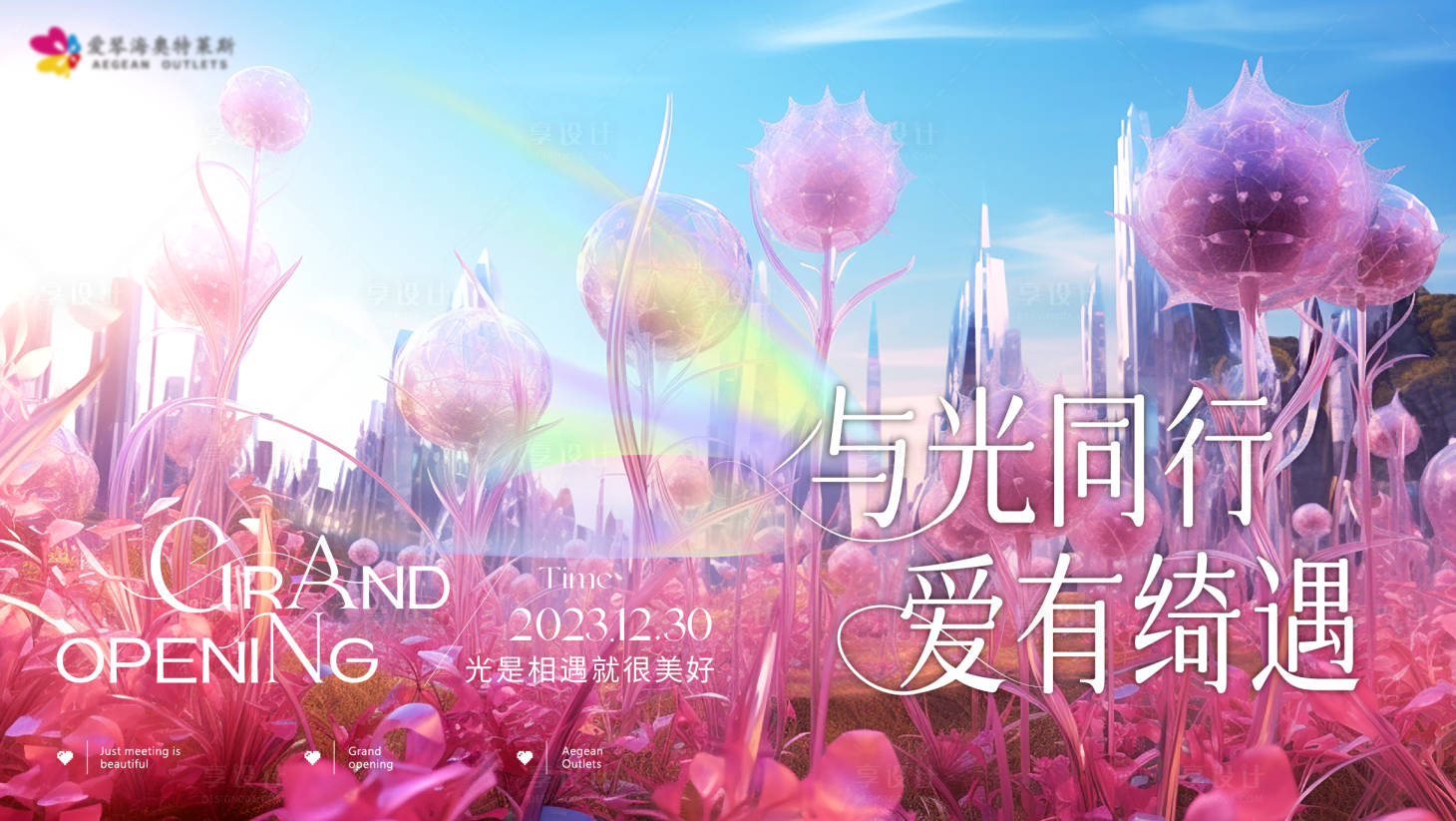 源文件下载【享设计】搜索编号：31440020251218876【商业开业背景板】