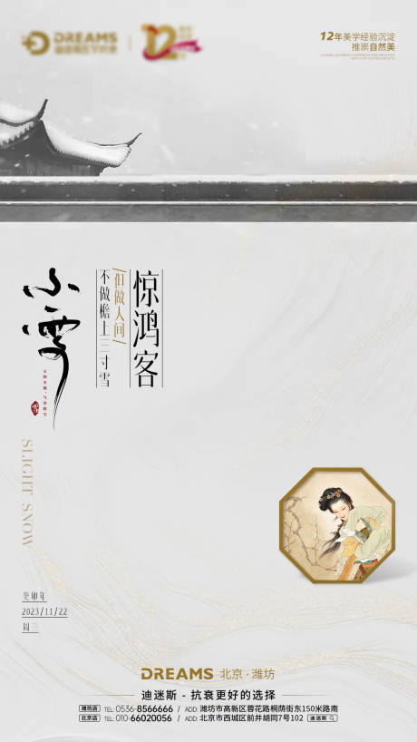 源文件下载【医美二十四节气小雪海报】编号：12100020471255292