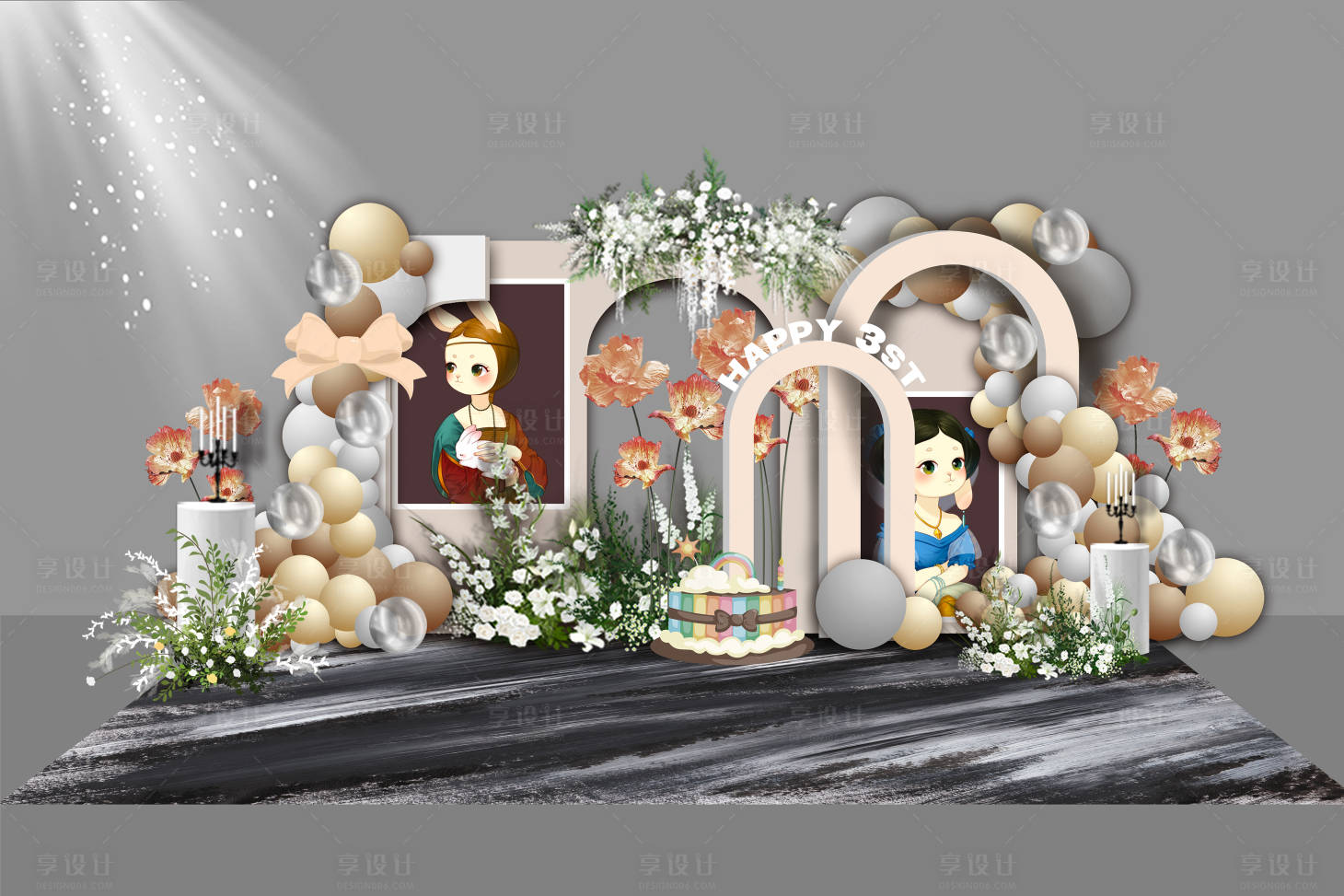 源文件下载【享设计】搜索编号：93820020287153993【兔宝宝气球派对】