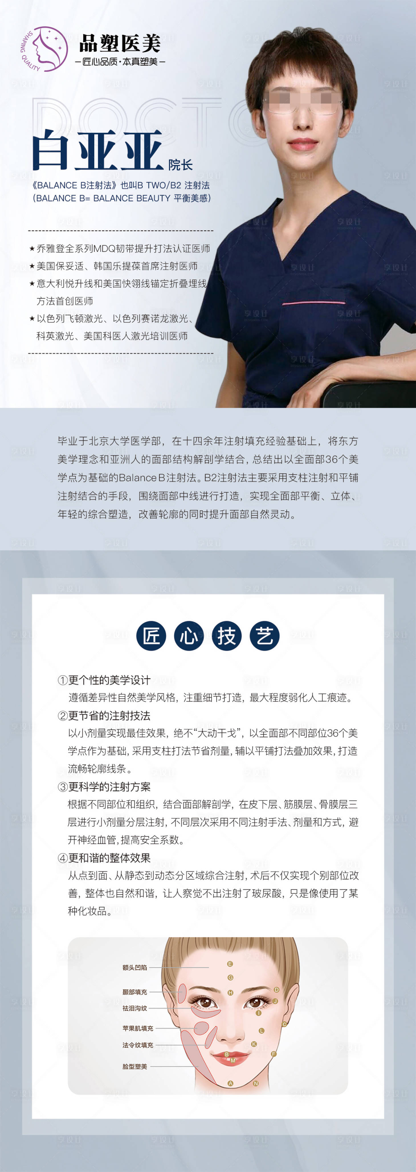 源文件下载【享设计】搜索编号：46280020606464739【医美医生介绍简介海报易拉宝】