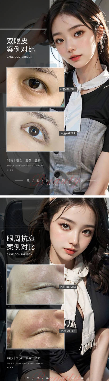 源文件下载【医美案例模板对比系列海报】编号：20231108170747211
