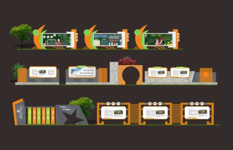 编号：20231123101719586【享设计】源文件下载-校园文化长廊