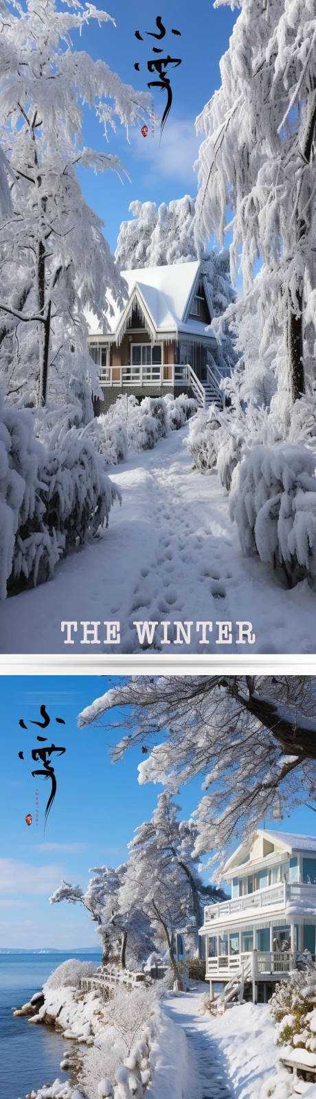 源文件下载【小雪节气系列海报】编号：75870020377729261