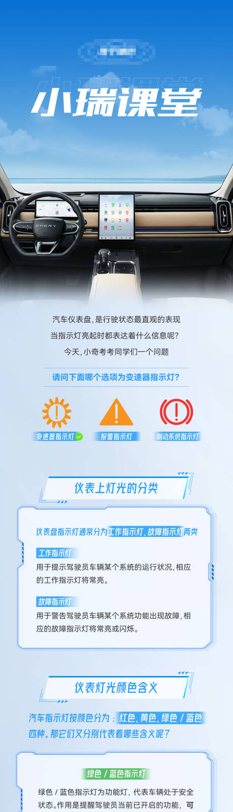 源文件下载【知识课堂汽车指示灯长图】编号：20231125192236486