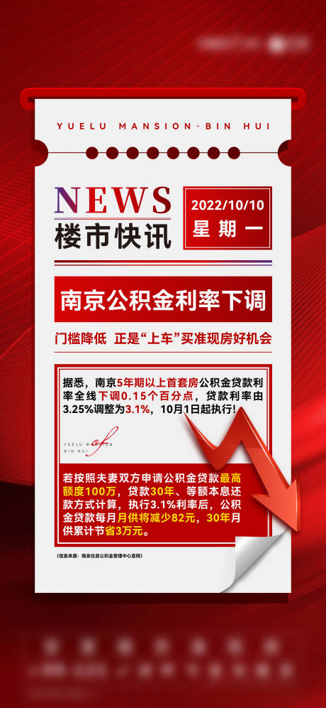 源文件下载【地产公积金政策海报】编号：20231121144047517