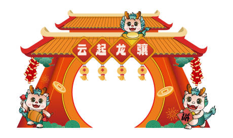 源文件下載【國潮屋檐門頭】編號：47720020612411292