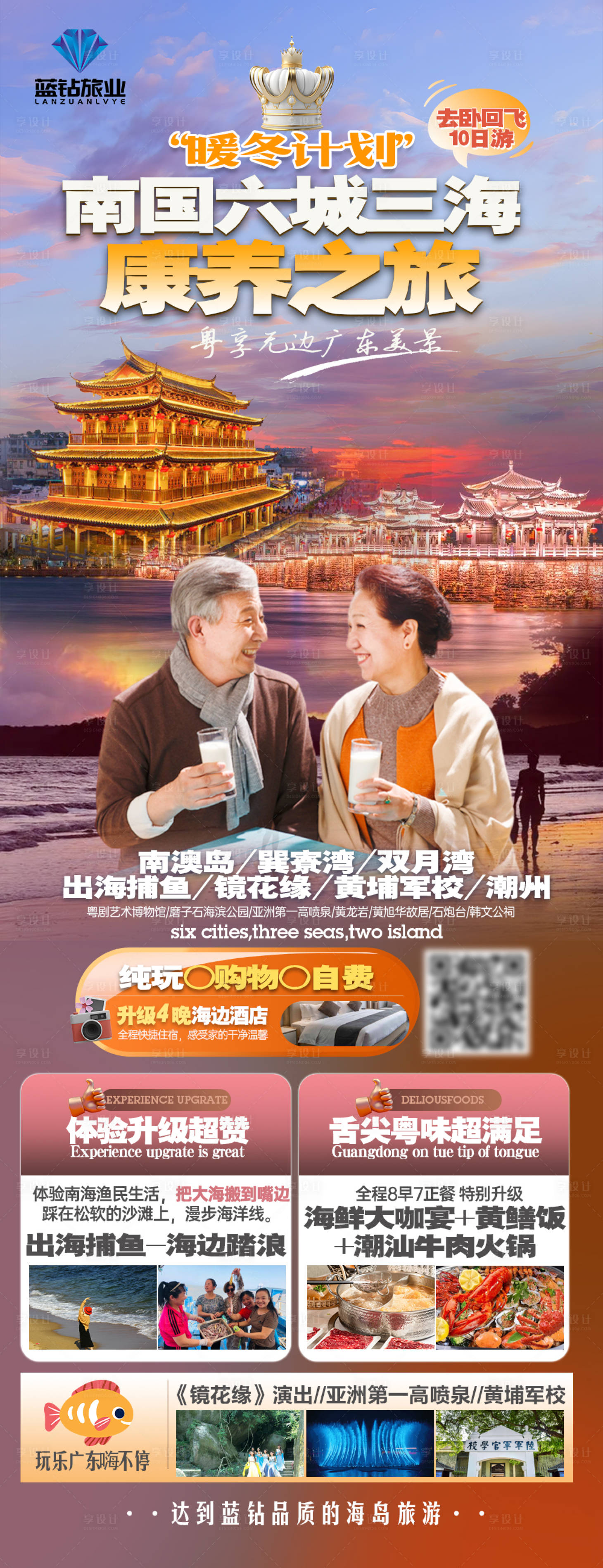 源文件下載【享設計】搜索編號：37390020447119287【潮汕云南老年夕陽紅海報】