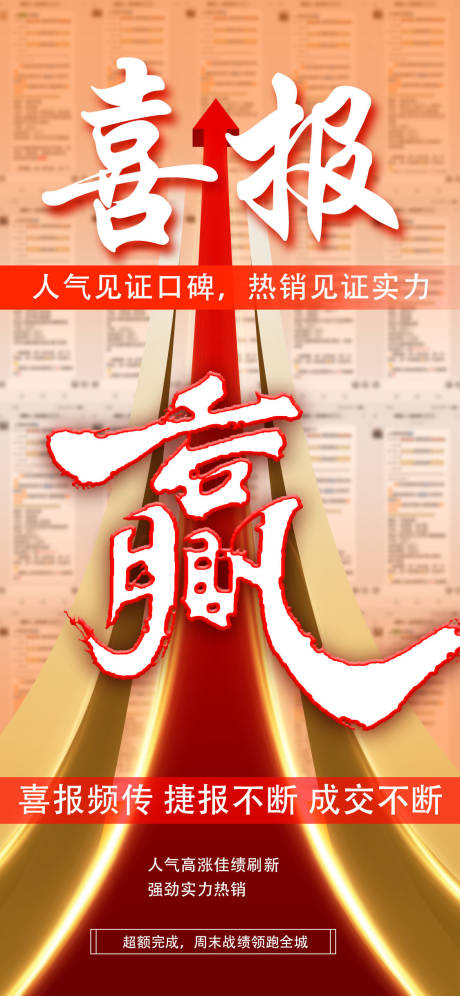 源文件下载【热销喜报海报】编号：20231115151136219