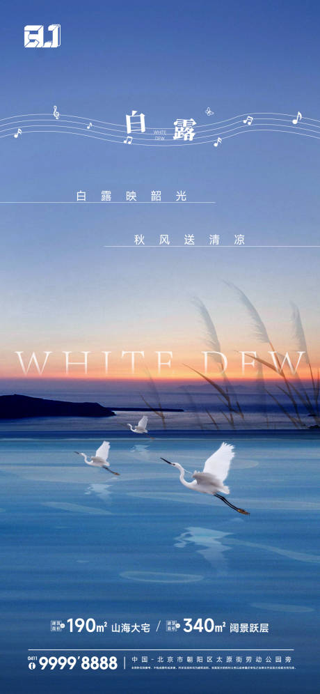 源文件下载【地产白露节气海报】编号：76540020402055210