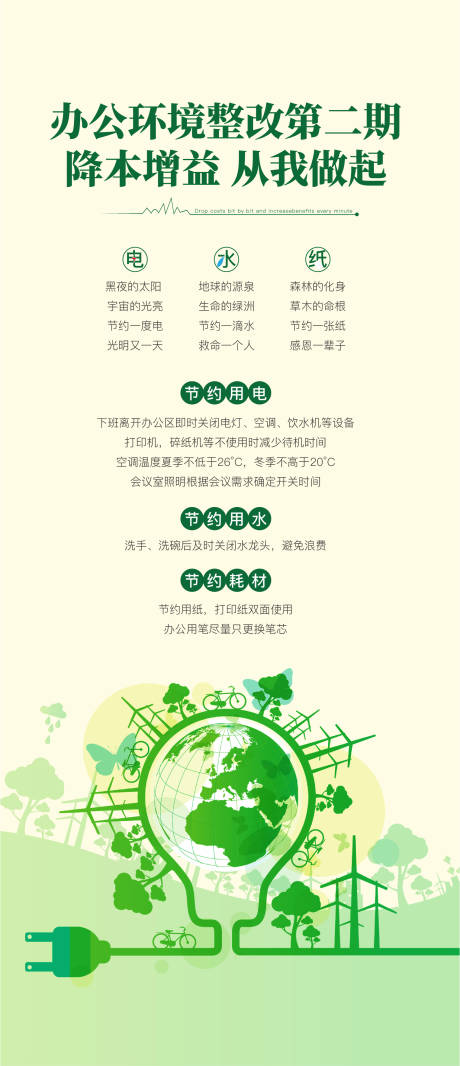 源文件下载【节约用电海报】编号：93640020168541001