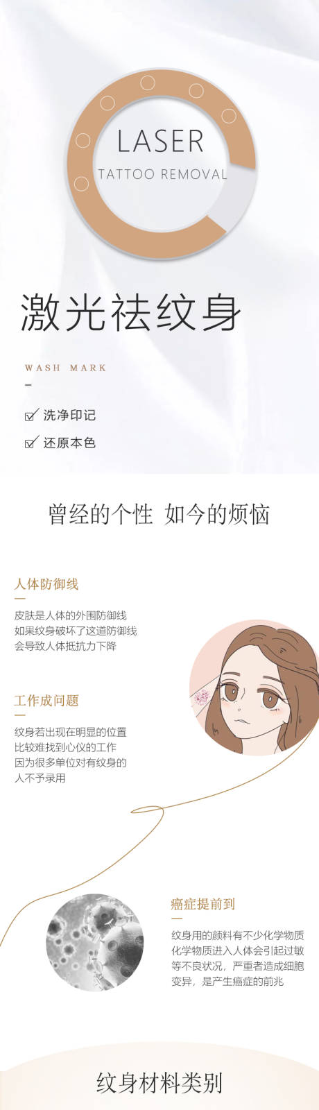 源文件下載【享設計】搜索編號：43600020380006333【激光祛紋身整形長圖海報】