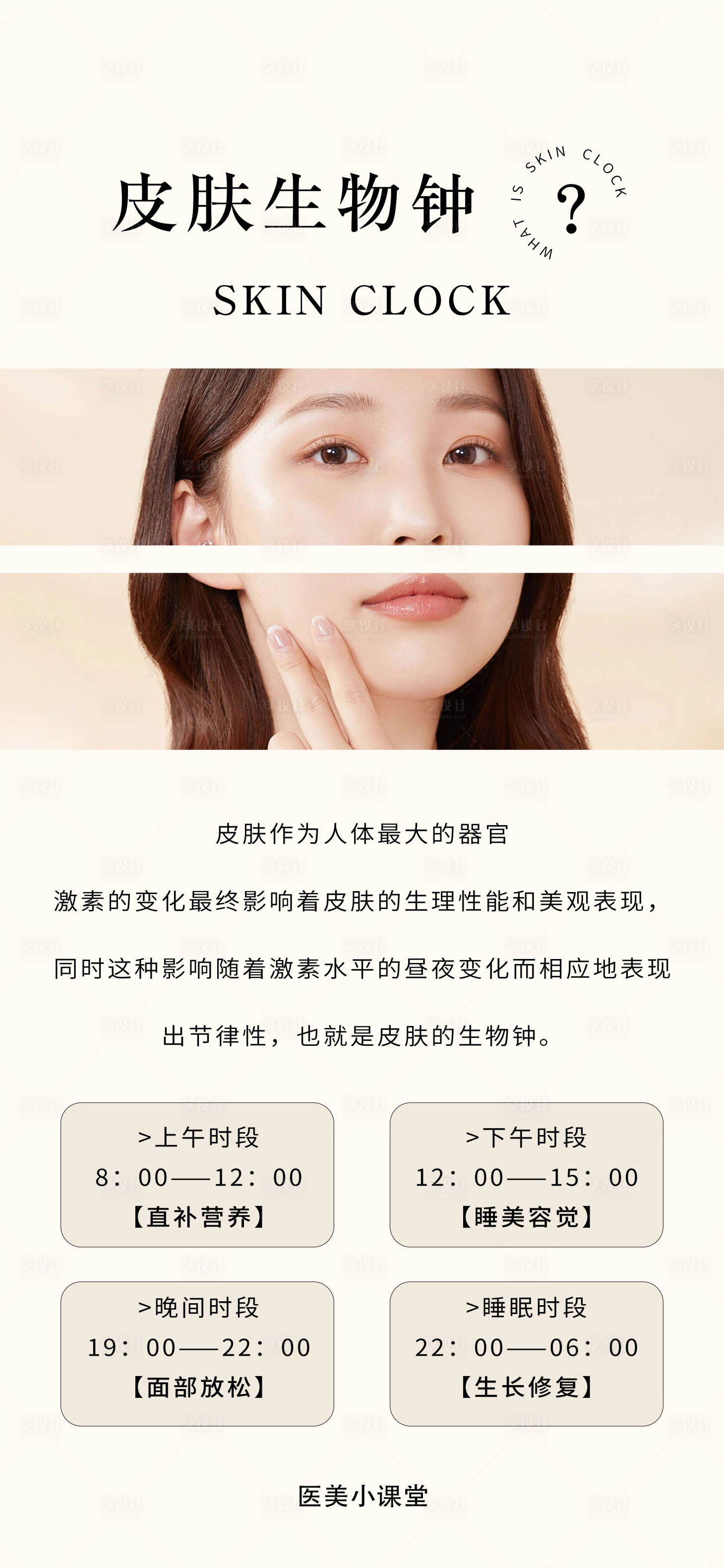 源文件下載【享設計】搜索編號：12560020412702854【肌膚科普海報】