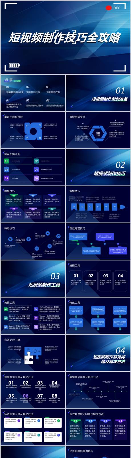 源文件下载【短视频制作技巧全攻略PPT】编号：13690020210233749
