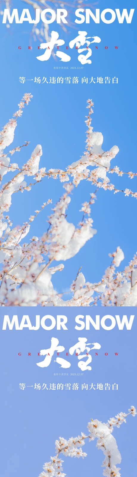源文件下载【享设计】搜索编号：85090020582236751【地产大雪节气海报】